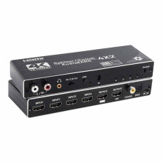 HDMI-коммутатор-сплиттер LiNK-T 4K0402A 4×2 с аудиодекодером
