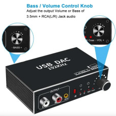 USB ЦАП LiNK-T 100219 192 кГц — цифро-аналоговый аудиоконвертер с усилителем для наушников