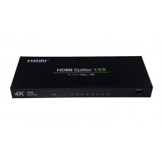 Axin 4KDK-108 - HDMI Разветвитель - Splitter на 8 HDMI каналов -  Full HD, 3D v 1.4