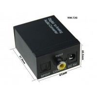 Axin DK-201A (S/PDIF – RCA+3.5mm) ЦАП цифро-аналоговый преобразователь аудиосигнала