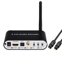 Цифро-аналоговый аудио декодер HDMI, 5,1, SPDIF, USB, Bluetooth 5.0