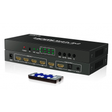 SGEYR 4x2  - HDMI матрица 4x2 матричный переключатель 4 входа и 2 выхода ИК пульт аудио экстрактор ARC SPDIF поддержка 4 к x 2 к 2160 p