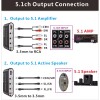 Цифро-аналоговый аудио декодер HDMI, 5,1, SPDIF, USB, Bluetooth 5.0