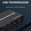 КВМ Переключатель DK102 - 2 USB-HDMI, KVM Switch поддержка 4К/60HZ, HDMI 2.0, HDCP 2.2CP 2.2