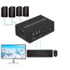 КВМ Переключатель KVM Switch 4 USB/4 HDMI DK104v2 поддержка 8К/60HZ, 4K/120HZ, HDMI 2.0, HDCP 2.3