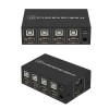 КВМ Переключатель KVM Switch 4 USB/4 HDMI DK104v2 поддержка 8К/60HZ, 4K/120HZ, HDMI 2.0, HDCP 2.3