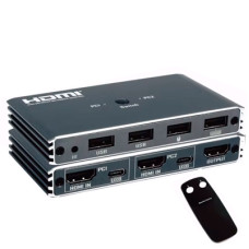КВМ Переключатель на 2 компьютера, KVM Switch, 2 HDMI - LT-4K0201K5
