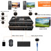 Купить Профессиональный KVM-переключатель 4K 120 Гц (2 в 1) с интерфейсами HDMI, USB 3.0, Type-C и RJ45