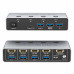 KVM-переключатель LiNK-T DK104V3 на 4 компьютера с HDMI 2.1 и USB 3.0