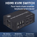 KVM-переключатель DK104V2 на 4 компьютера — HDMI 8K, USB 2.0