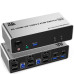 KVM-переключатель LiNK-T 8K0303B на 2 ПК и 3 монитора — HDMI и DisplayPort