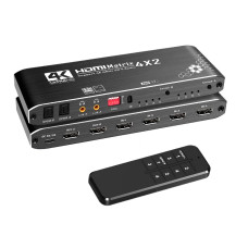 Матричный HDMI-коммутатор LiNK-T 4K0402N 4×2 4K@60Hz HDR EDID