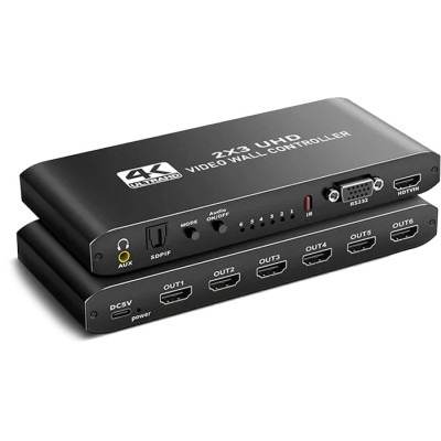 Купить Контроллер видеостены 4K 1080P 2x3  HDMI, RS232 в России