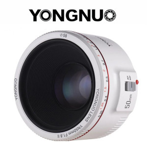 Объектив YONGNUO YN 50mm f1.8 II EF White Белого цвета Canon