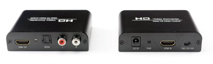 HDMI to HDMI + audio converter