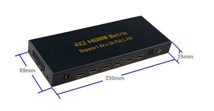4x2 HDMI 1.4 Matrix Splitter/Switch